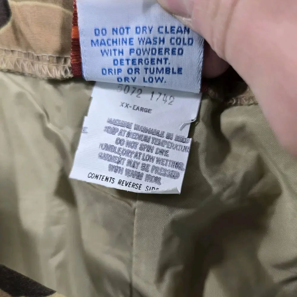 Vintage Columbia Camo Pants Mens XXL 2XL Duck Gore Tex Rain Waterproof